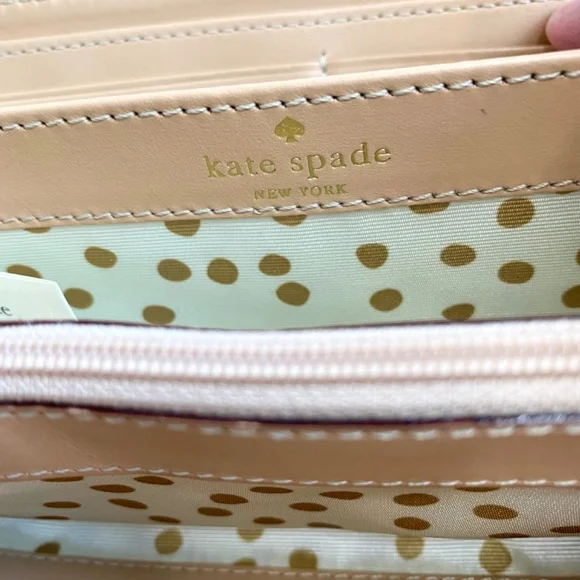 Kate Spade Light Blue Large Zip Around Continental Wallet with Original Tags - Picture 16 of 16